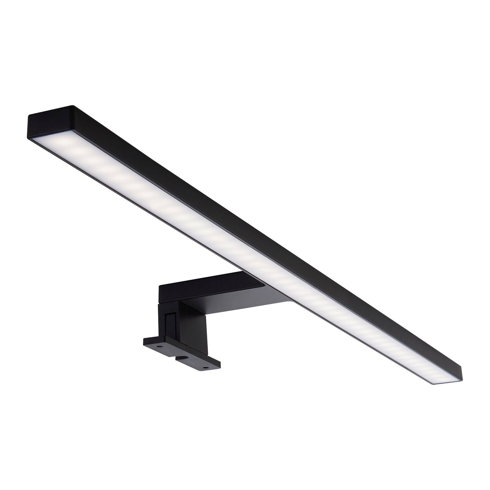SO-TECH® LED Spiegelleuchte Aufbauleuchte SKY Schrankleuchte fürs Bad Hohe Lichtleistung, LED fest integriert, Neutralweiß, Länge 600 mm 230V / 8W schwarz