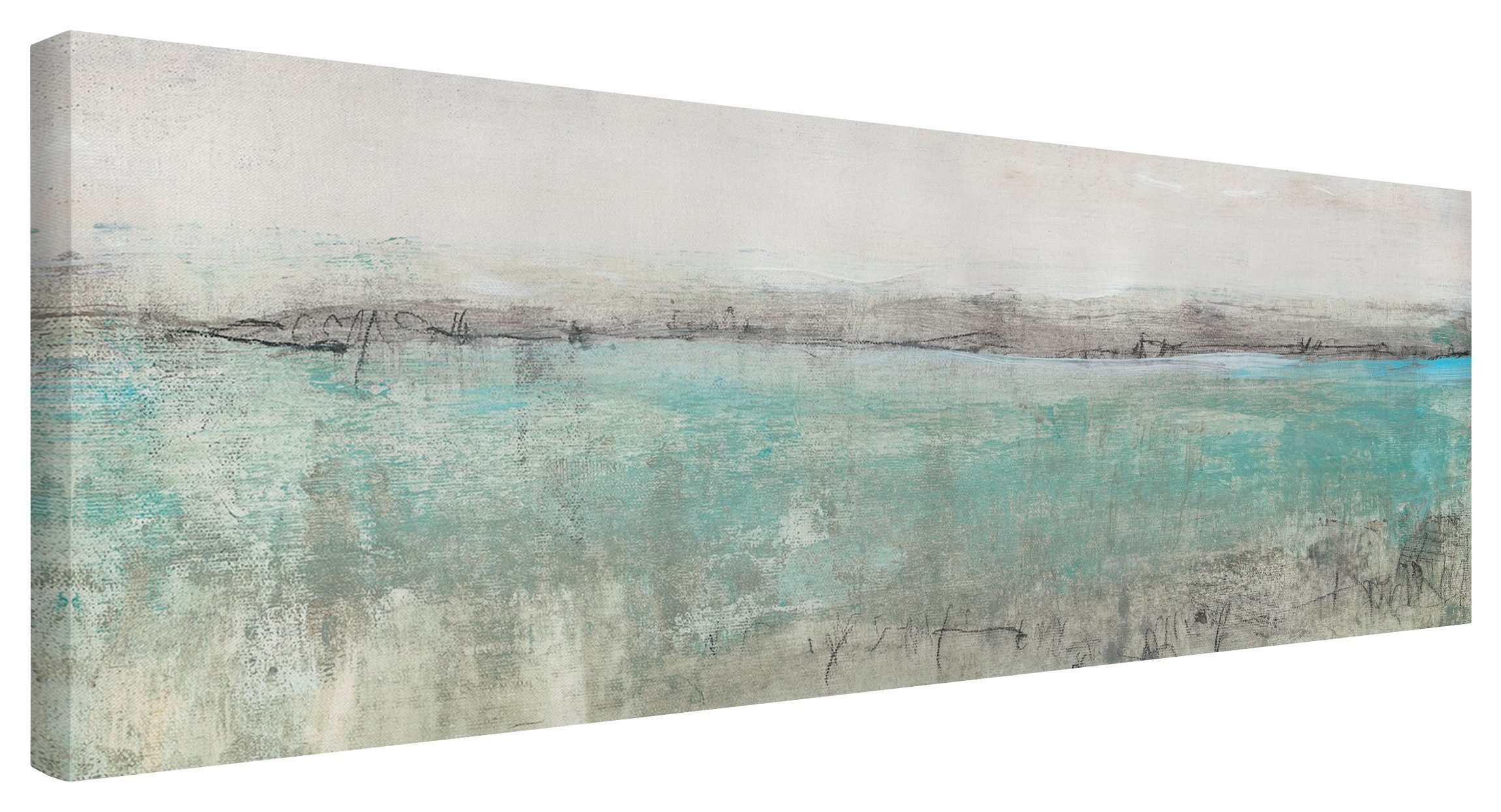 Bilderdepot24 Leinwandbild Abstrakt Modern Strand Horizont günstig online kaufen