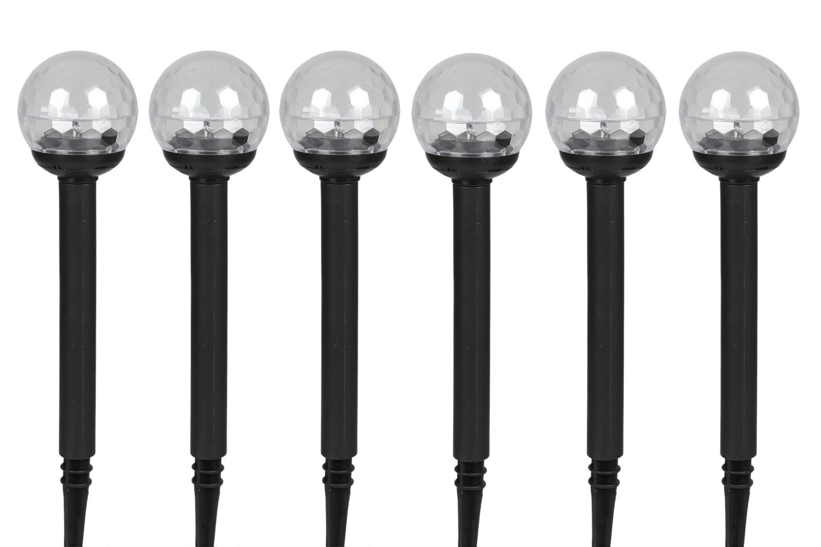 BURI Gartenleuchte Solar-Gartenleuchte LED Farbwechsler 6er-Set Solarleuchte Gartenlampe