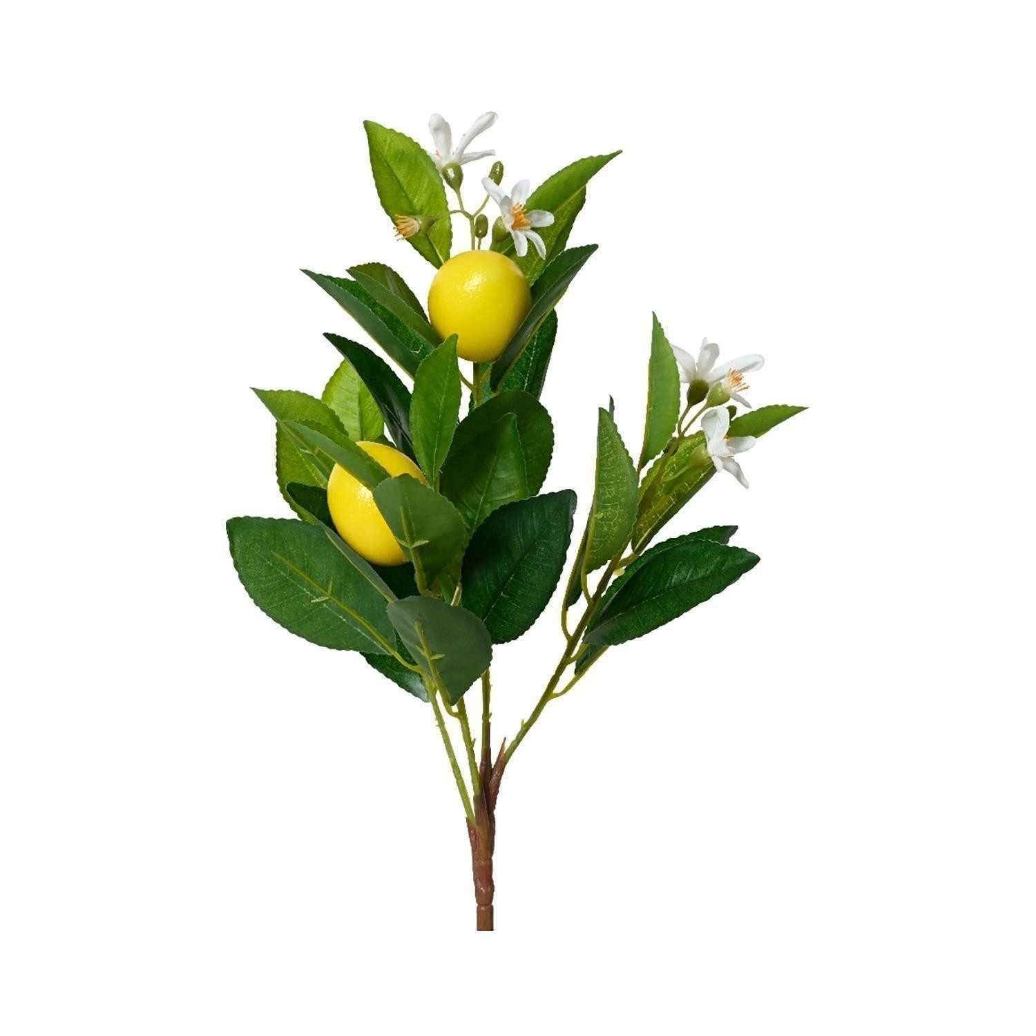 Kunstpflanze CITRON, Gelb, Grün, Kunststoff, Naturgetreu, günstig online kaufen