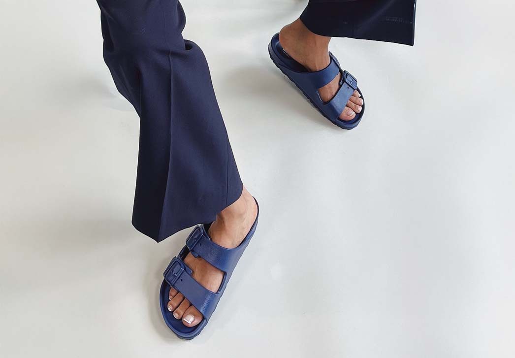 thies vegane Badesandalen Ecofoam Hausschuh abwaschbar und wasserfest