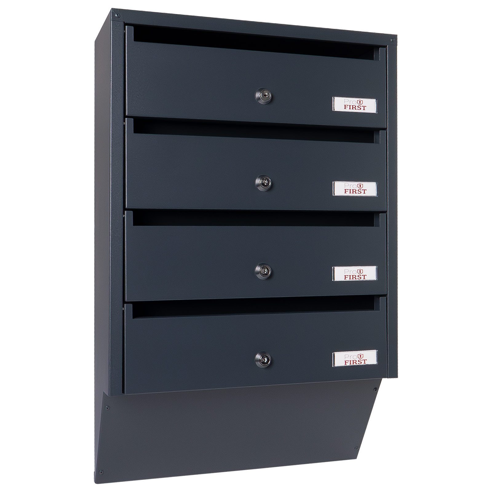 Profirst Briefkastenanlage Maildrop 4 anthrazit günstig online kaufen