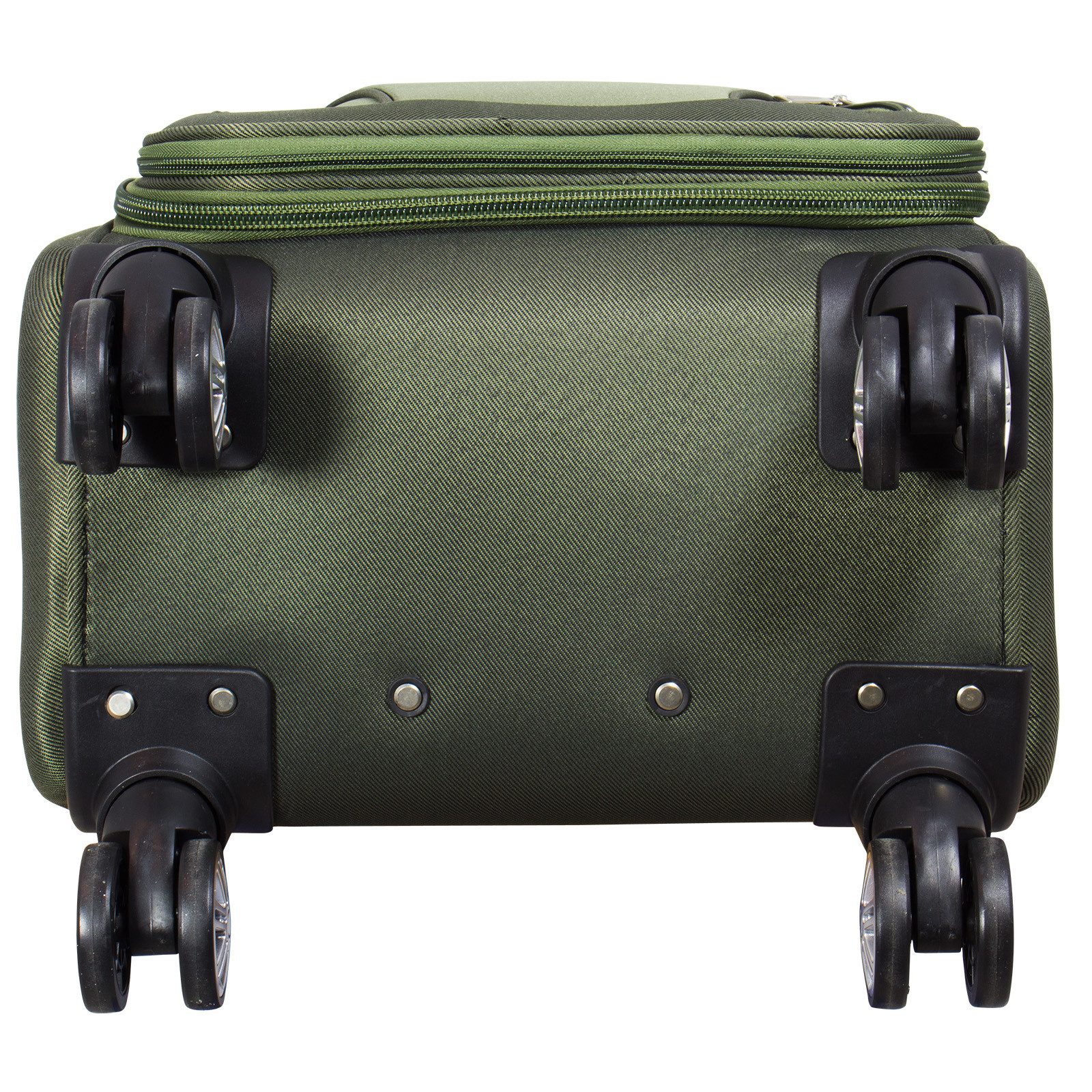 Trendyshop365 Weichgepäck-Trolley Maribor, 4 Größen, 4 Farben, 4 Rollen, Weichgepäck, Zwillingsrollen, Zahlenschloss, 2 Außentaschen, Dehnfalte – Bild 4 von 5