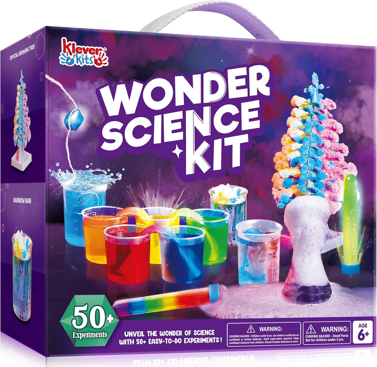 UE Stock Experimentierkasten Kristallbaum Chemiebaukasten Experimentierkasten 50+ Experimente, für stundenlange lehrreiche Unterhaltung