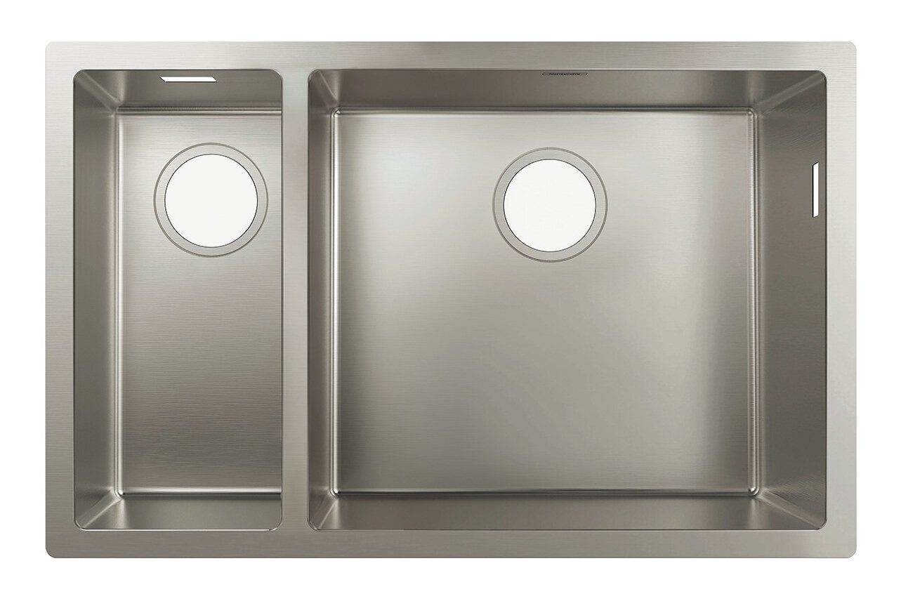 hansgrohe Küchenspüle S71, S719-U655 Unterbauspüle 180/450 - Edelstahl