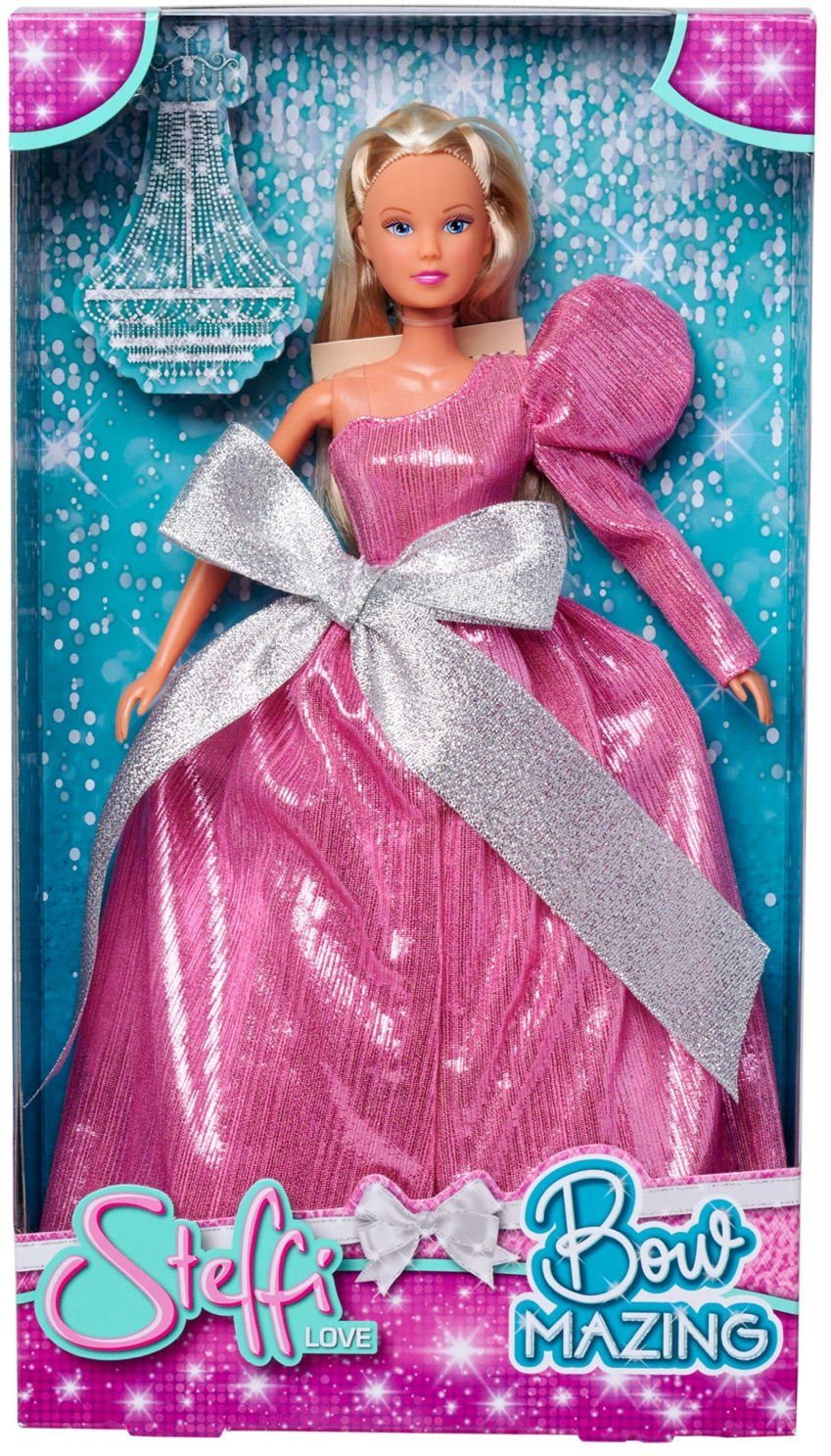 Anziehpuppe Puppe Steffi Love Bow Mazing rosa Abendkleid mit Schleife 105733639