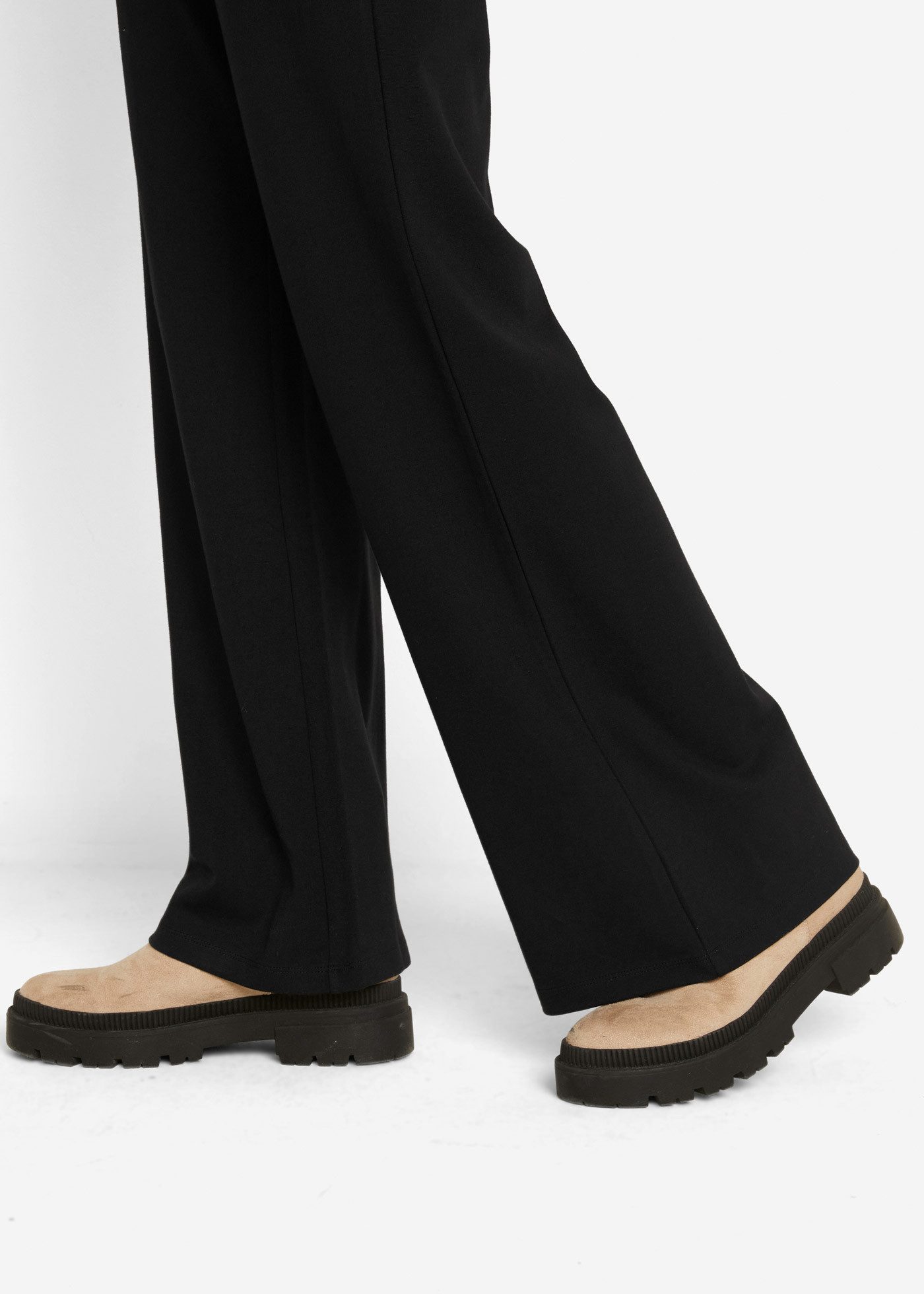 bonprix Schlupfhose aus Viskosemix, mit Gummibund, Loose fit Passform, Casual Stil