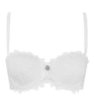 Emporio Armani Push-up-BH Seduction Lace mit kleiner Zierschleife und Marken-Charm am Mittelsteg