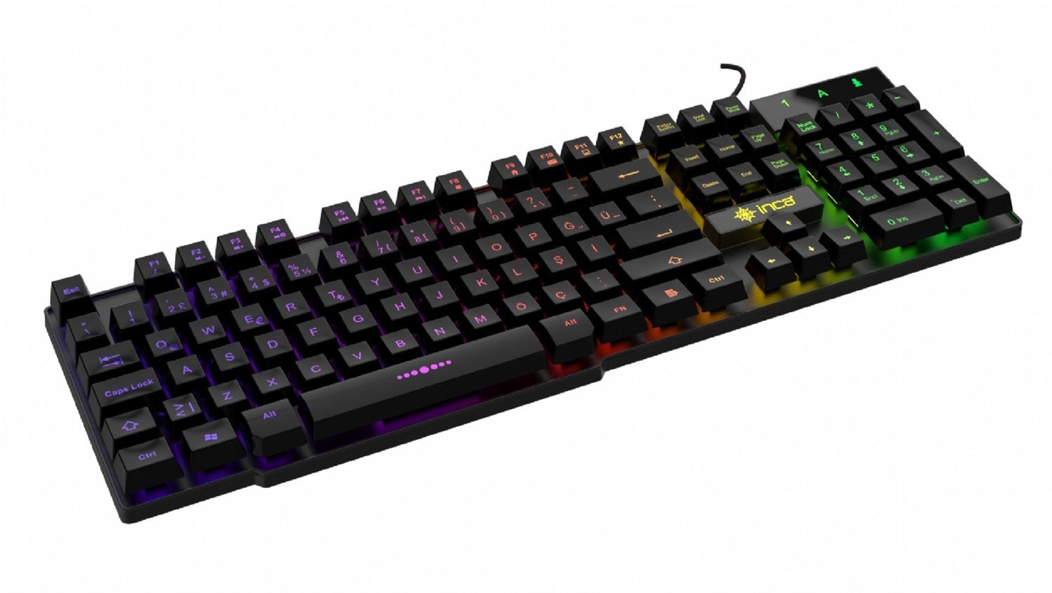 INCA Gaming Deluxe IKG-446: Tastatur LED-Hintergrundbeleuchtung Gaming-Tastatur
