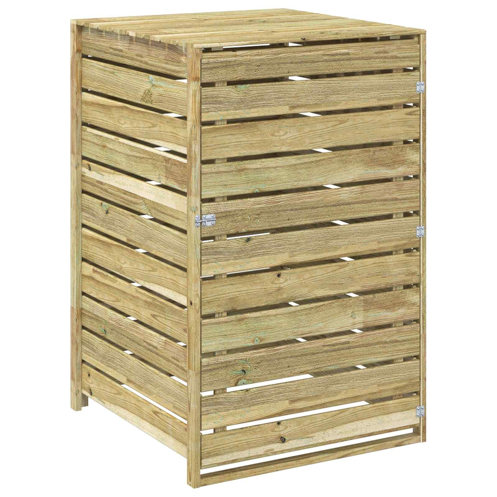 vidaXL Mülltonnenbox Mülltonnenbox für 1 Behälter 240 L Imprägniertes Kiefernholz (1 St)
