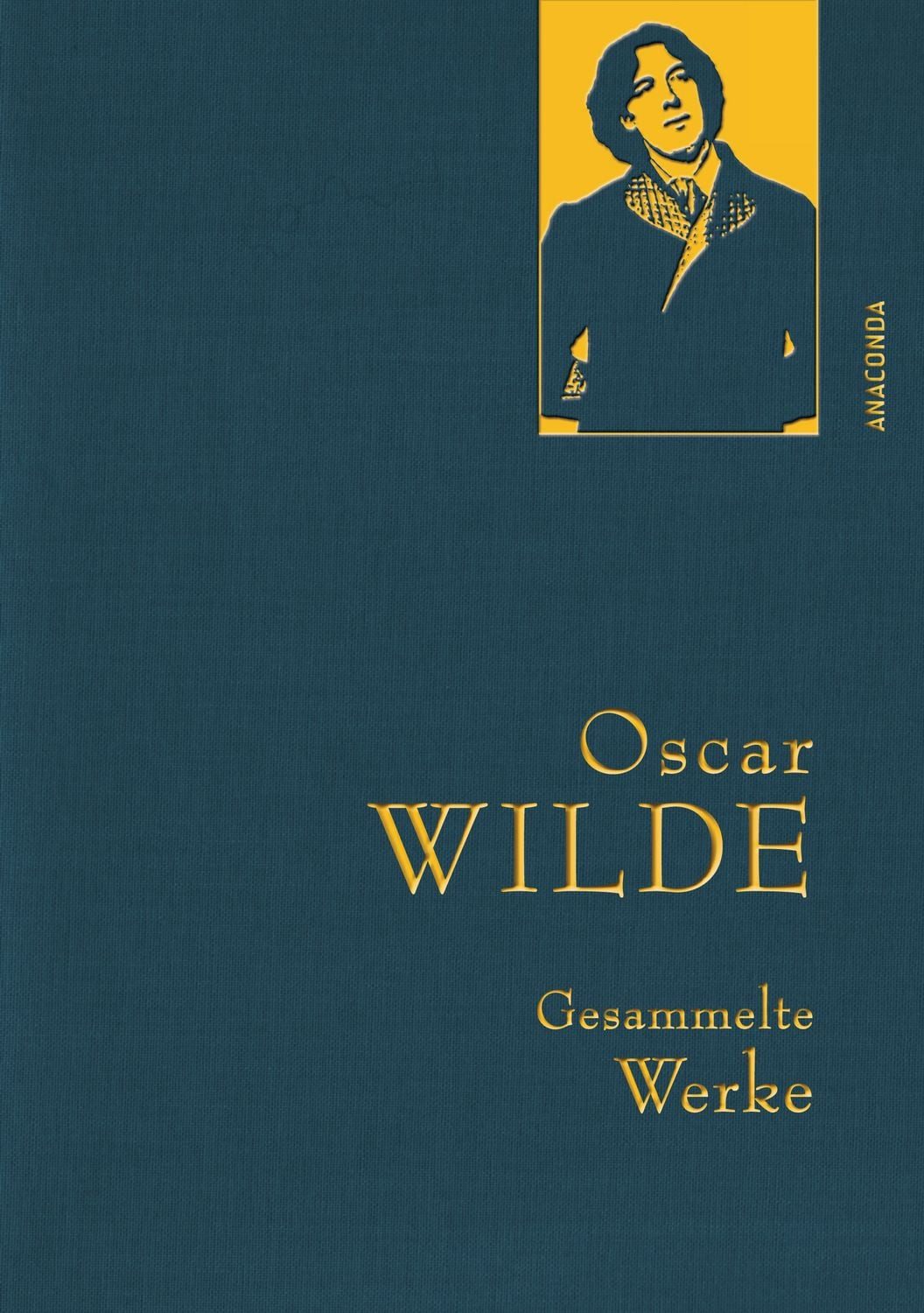 Oscar Wilde - Gesammelte Werke / Oscar Wilde, Gebunden in feinem Leinen mit goldener Schmuckprägung. Enthält u.a. Das Bildnis des Dorian Gray & Märchen