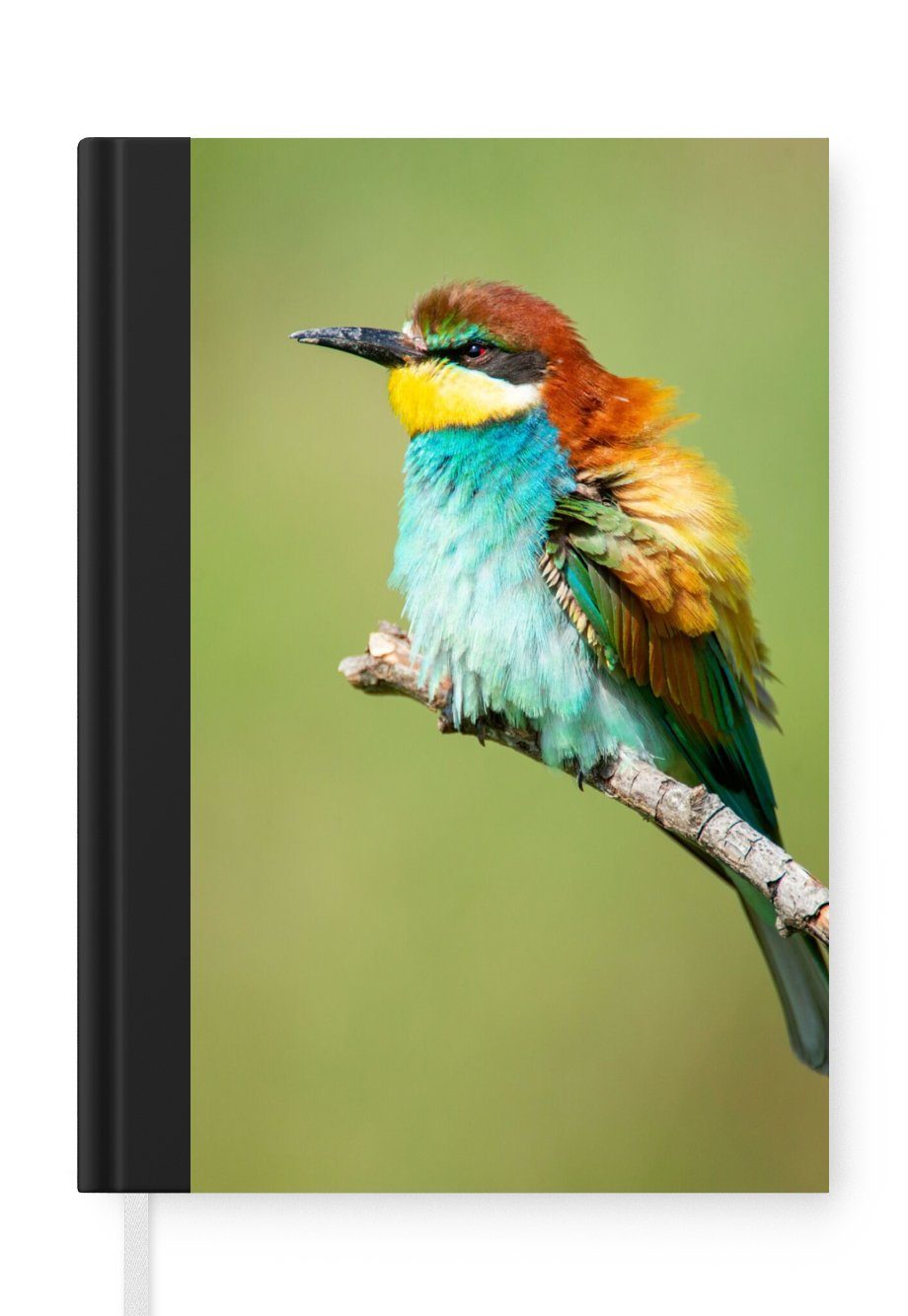 MuchoWow Notizbuch Vogel - Tiere - Bienenfresser, Journal, Merkzettel, Tagebuch, Notizheft, A5, 98 Seiten, Haushaltsbuch