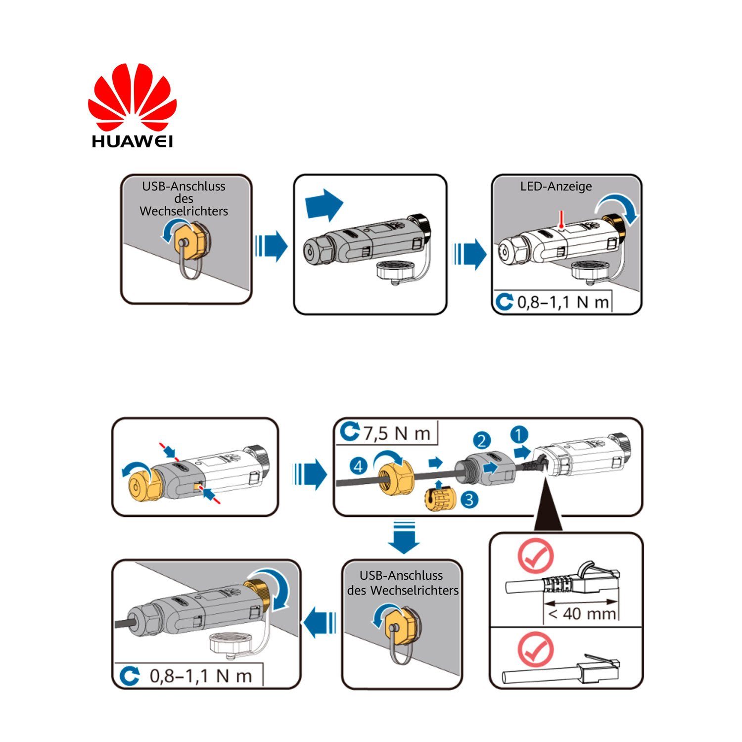 Huawei Wechselrichter Huawei SDongleA-05 WLAN-FE, (Huawei SDongleA-05, 1 St., Huawei SDongleA-05), Huawei SDongleA-05
