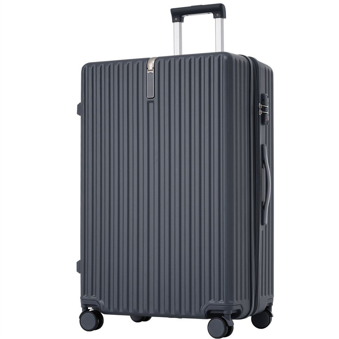 DÖRÖY Koffer Hartschalen-Koffer, Reisekoffer, Handgepäck 4 Rollen, 65*43*28cm, grau
