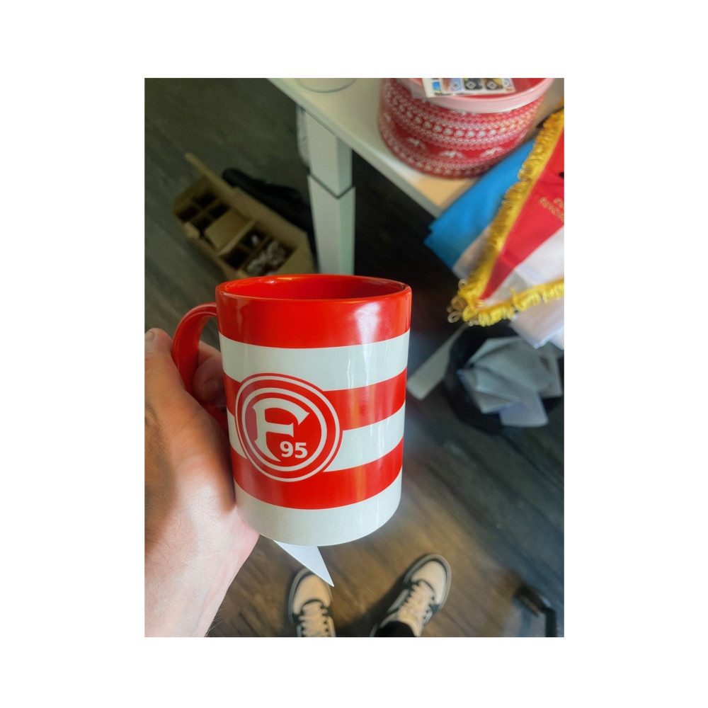 Fortuna Düsseldorf Becher Fortuna Düsseldorf Tasse Blockstreifen, Keramik
