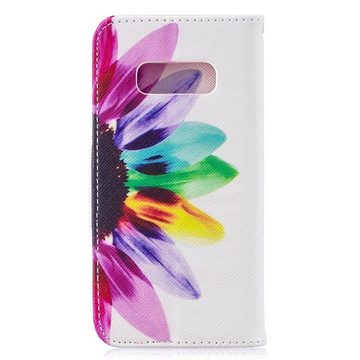 CoverKingz Handyhülle Hülle für Samsung Galaxy S10e Handyhülle Flip Case Schutzhülle Motiv, Blume