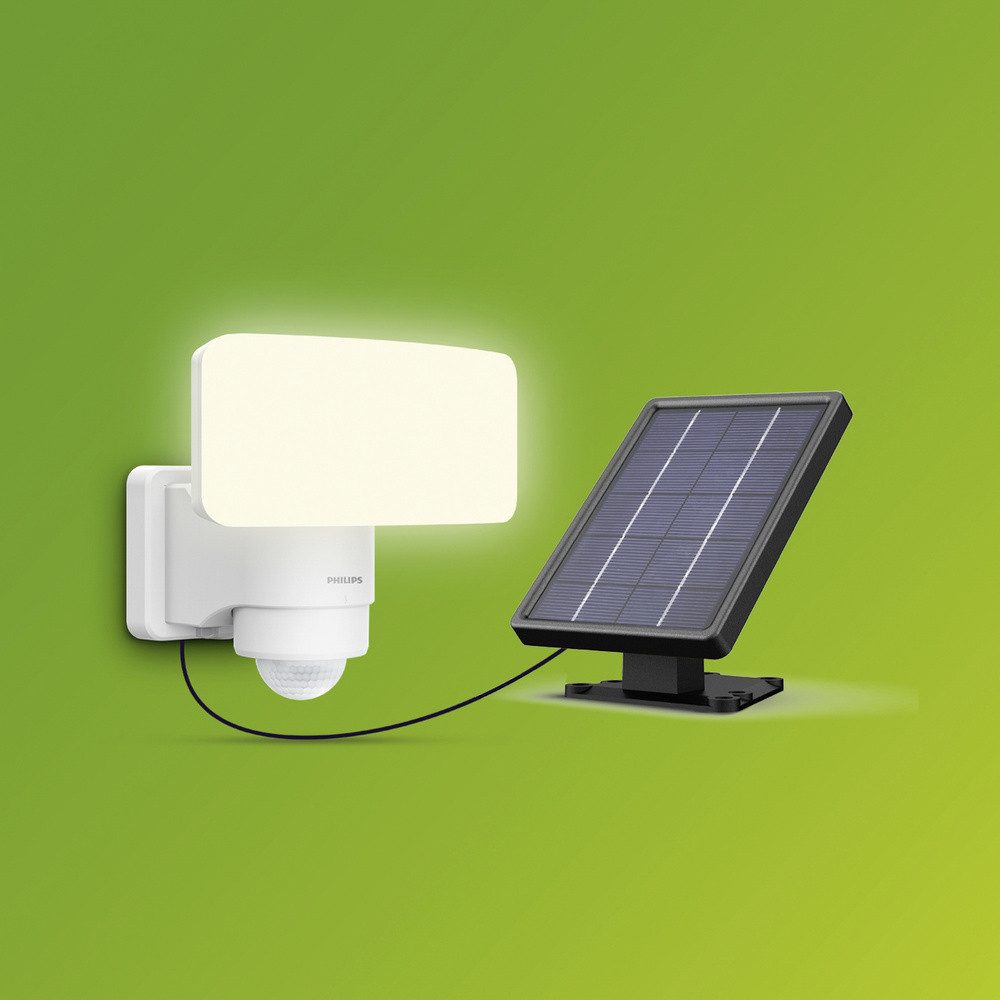 Philips Außen-Wandleuchte Philips LED Tylus 929004632201 Solar-Außenwandleuchte mit Bewegungsmel