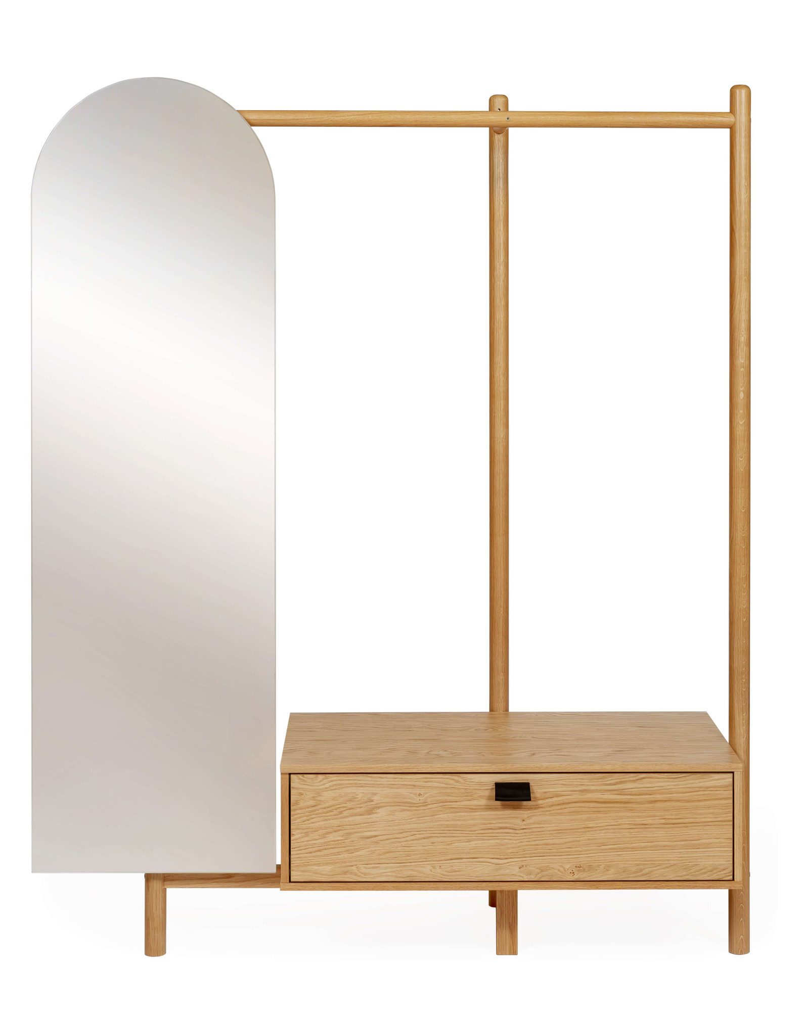 Woodman Вешалки Tripod, Breite 149 cm, FSC®, teilmassiv, mit Spiegel