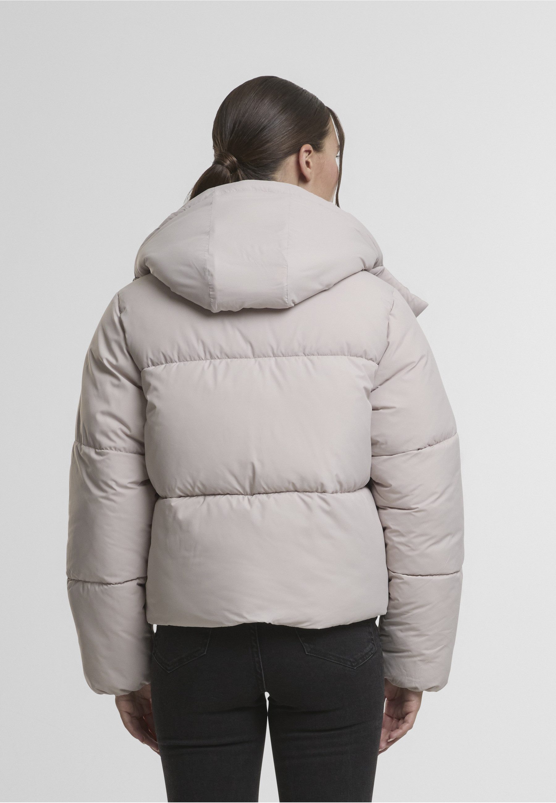 URBAN CLASSICS Winterjacke Urban Classics Ladies Hooded Collar Puffer Jacket (1-St)