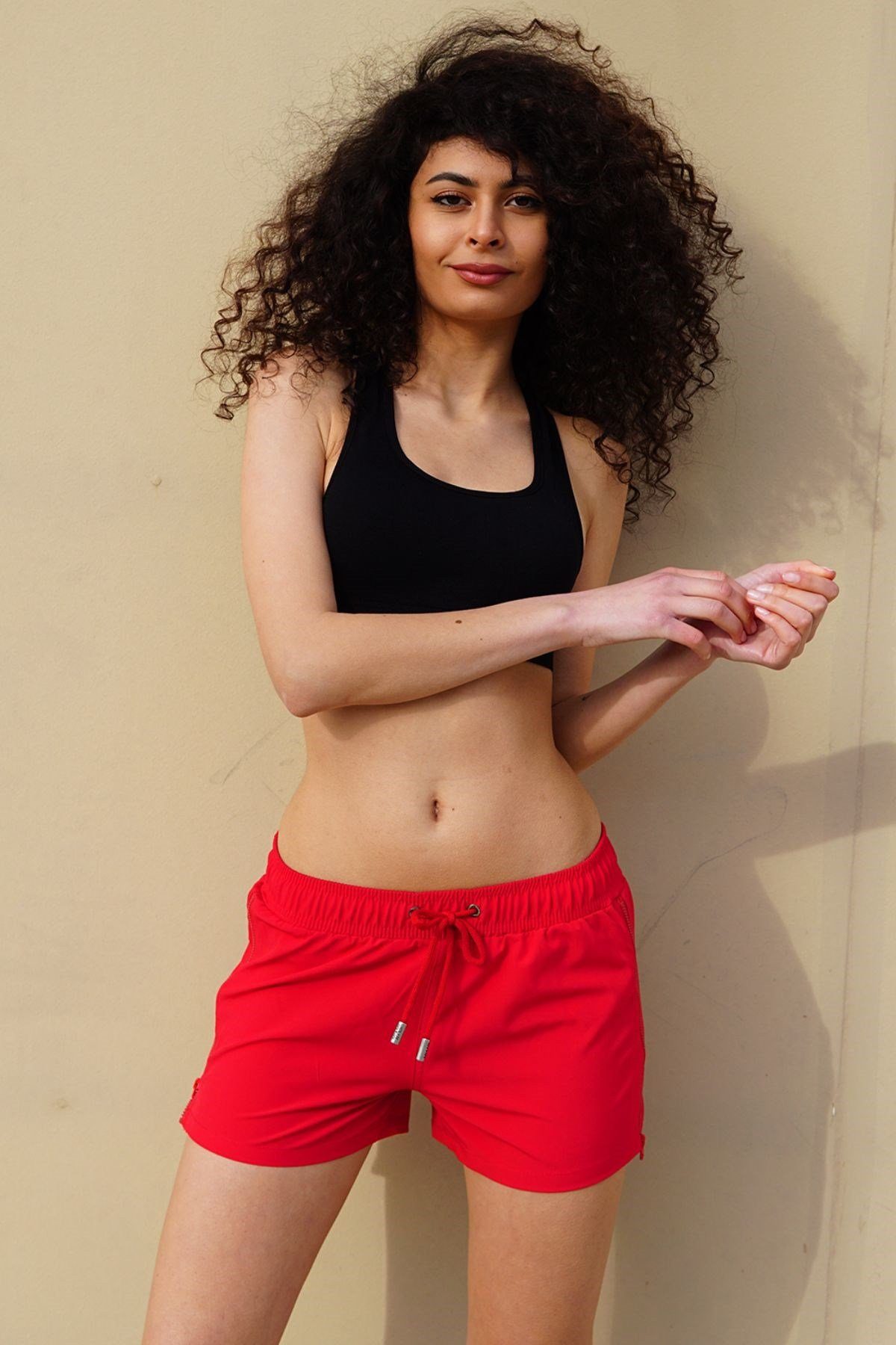 C&CITY Shorts Damen Lycra Seitenreißverschluss Badehose günstig online kaufen