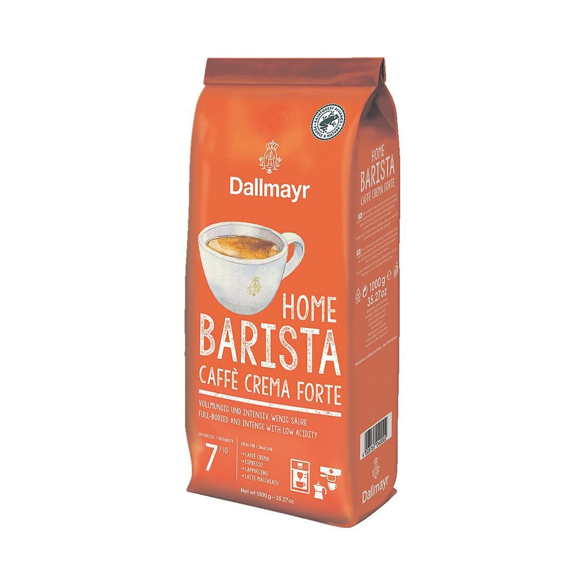 DALLMAYR Kaffee Caffè Crema Forte, 1000 g, ganze Bohnen