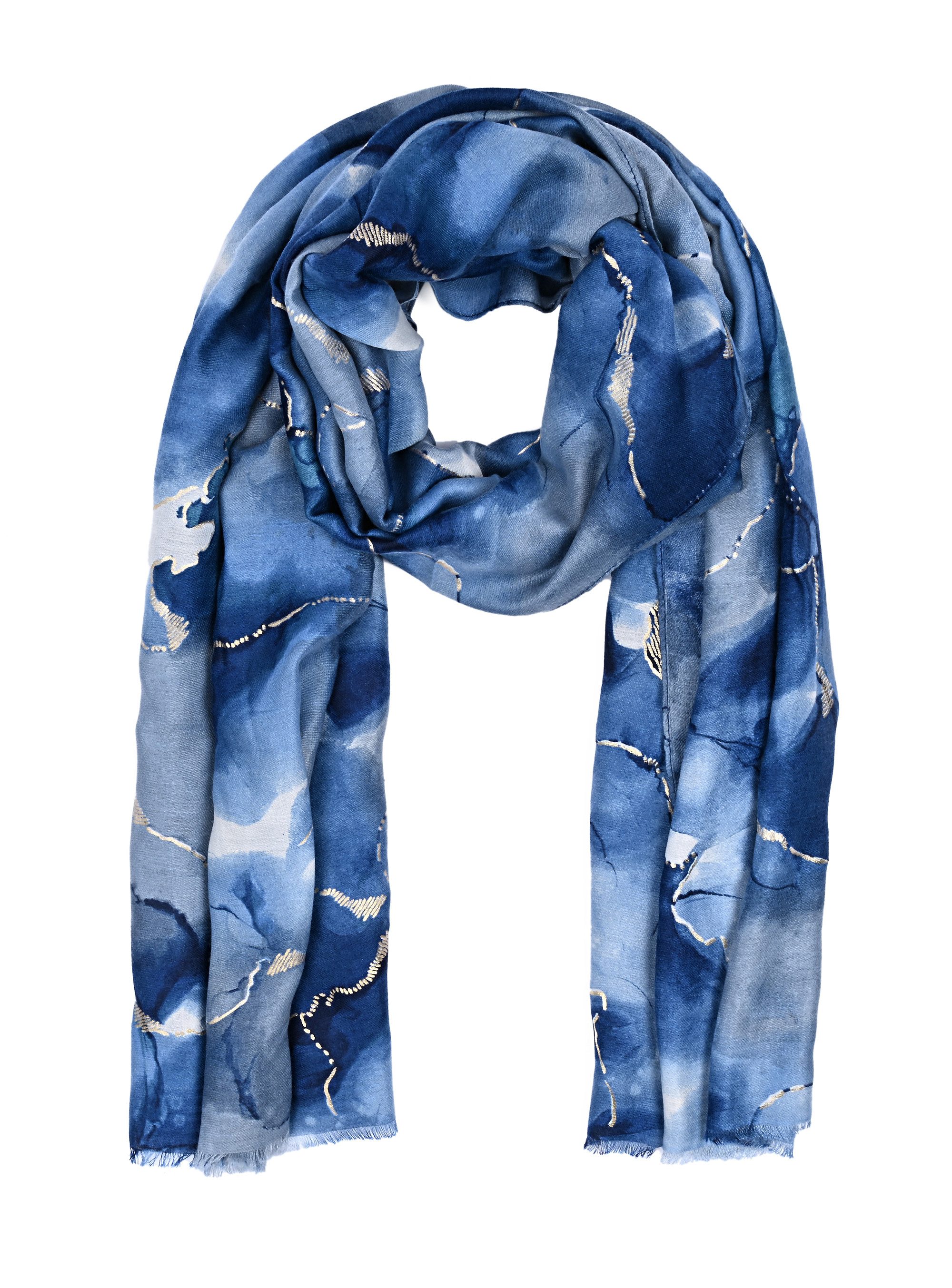 Modeschal Damen Sommerschal mit abstraktem Muster, elegant und vielseitig.