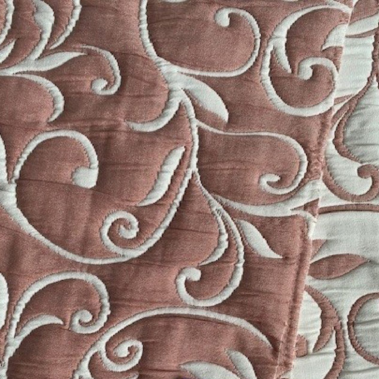 Delindo Lifestyle Tagesdecke Ornamente, Bettüberwurf für Doppelbett, gesteppt, 220x240 cm