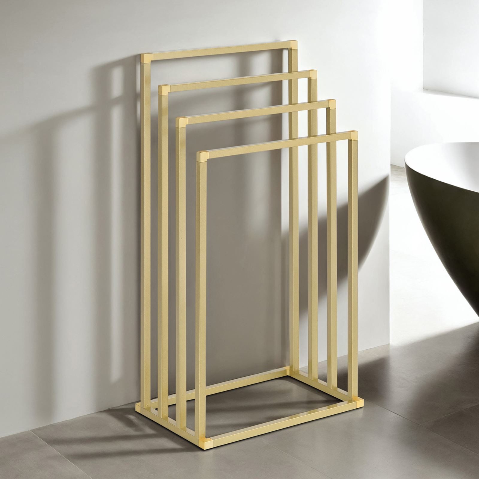 IDIMEX Handtuchständer SENZA, Handtuchständer mit 4 Stangen aus Metall pulv günstig online kaufen