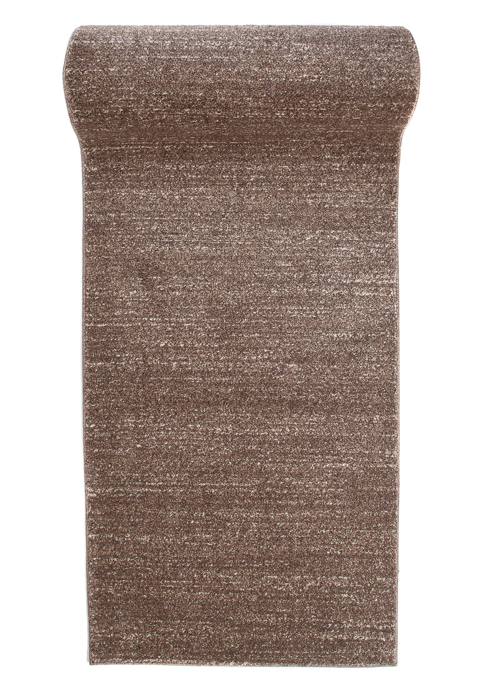 Mazovia Läufer Läufer Flurläufer Einfarbig für Vorzimmer, Küche - Braun, 60 x 100 cm, Kurzflor, Meterware, Höhe 10 mm