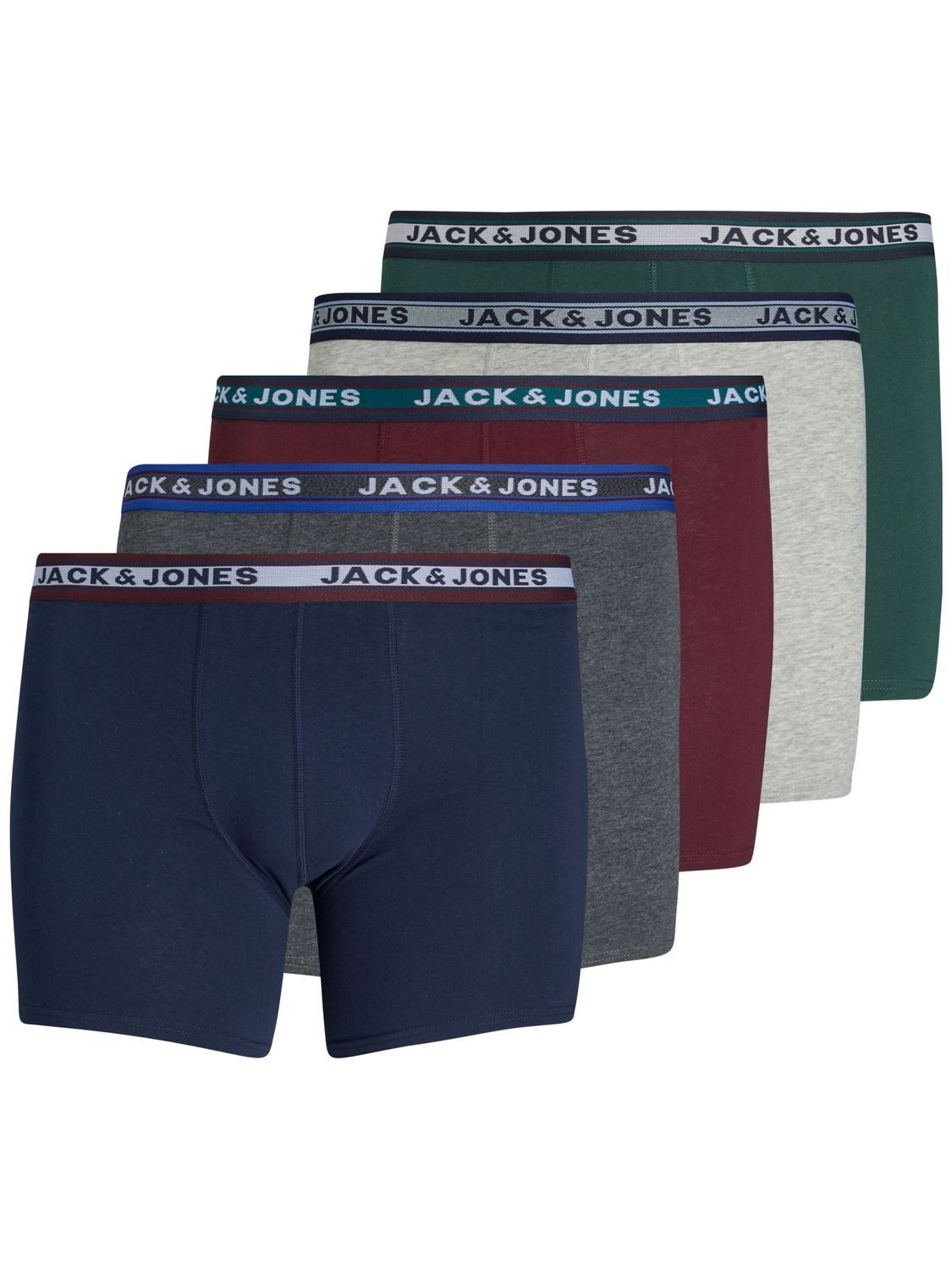 Jack & Jones Boxershorts Trunk (5-St., Set) Logobund, elastisch, im 5er Pac günstig online kaufen