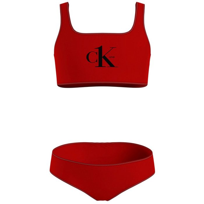 Calvin Klein Swimwear Bustier-Bikini mit breiten Trägern