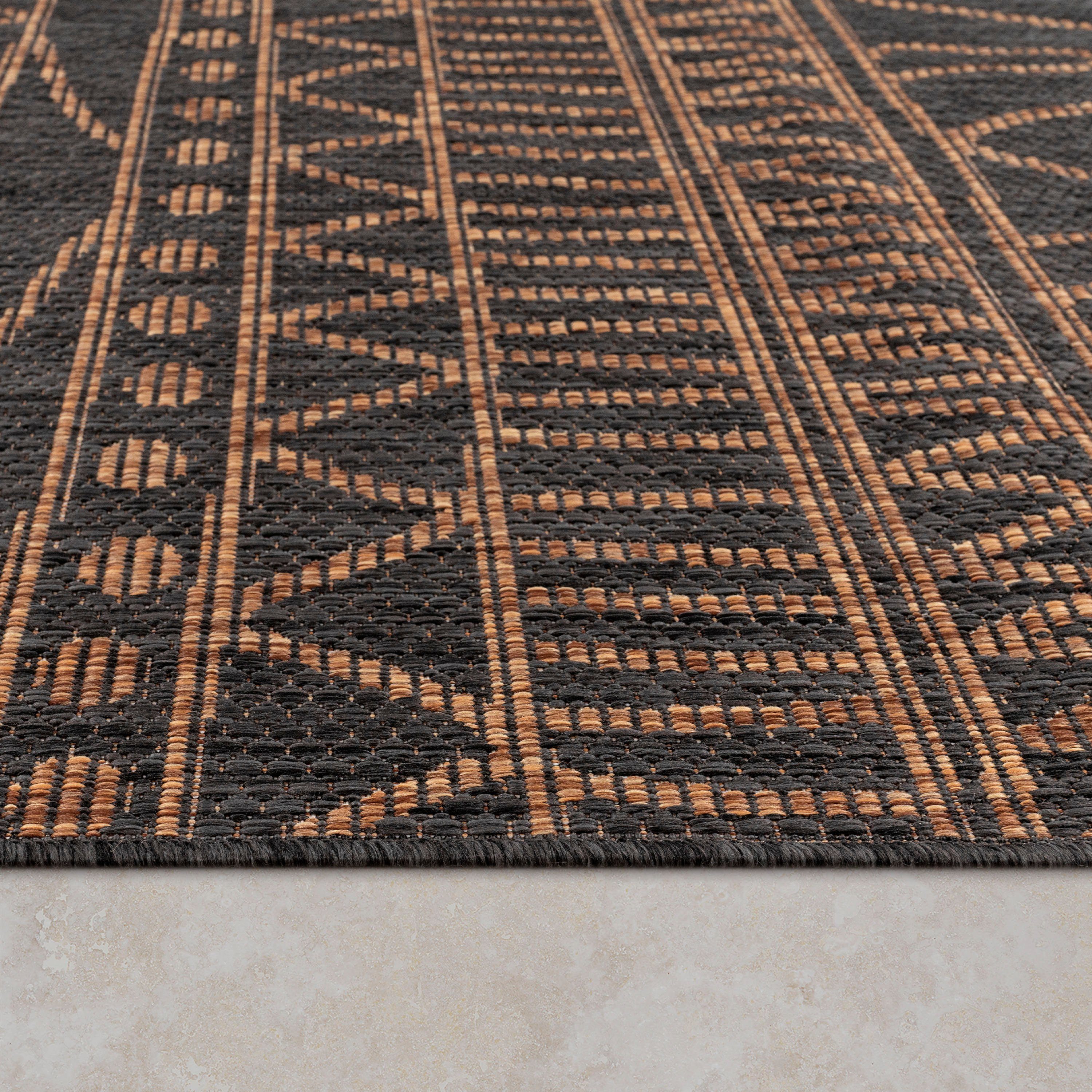 Teppich Illusion Outdoor UV-beständig modernes mm, rechteckig, Flachgewebe, geeignet, Home, und 321, Höhe: In- Paco natur Design, 5