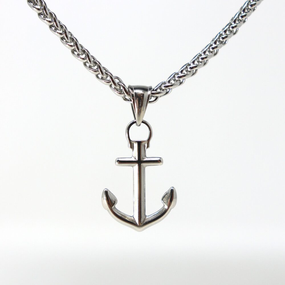 DALMARO Kette mit Anhänger Lederkette Edelstahlkette 316L KLEINER ANKER, He günstig online kaufen
