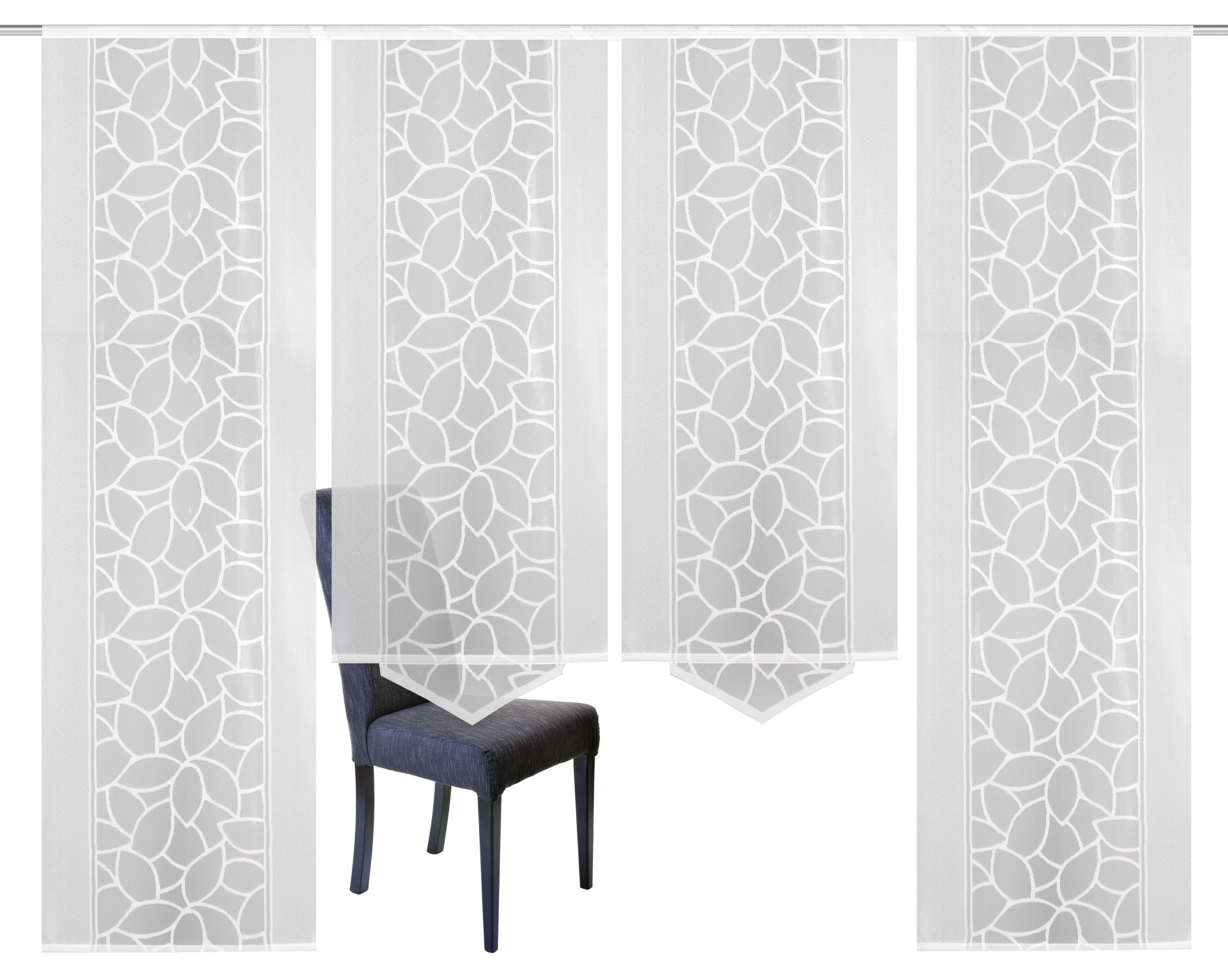Schmidt Gard Schiebegardine 4er-Set SCHIEBEGARDINEN Jacquard, günstig online kaufen