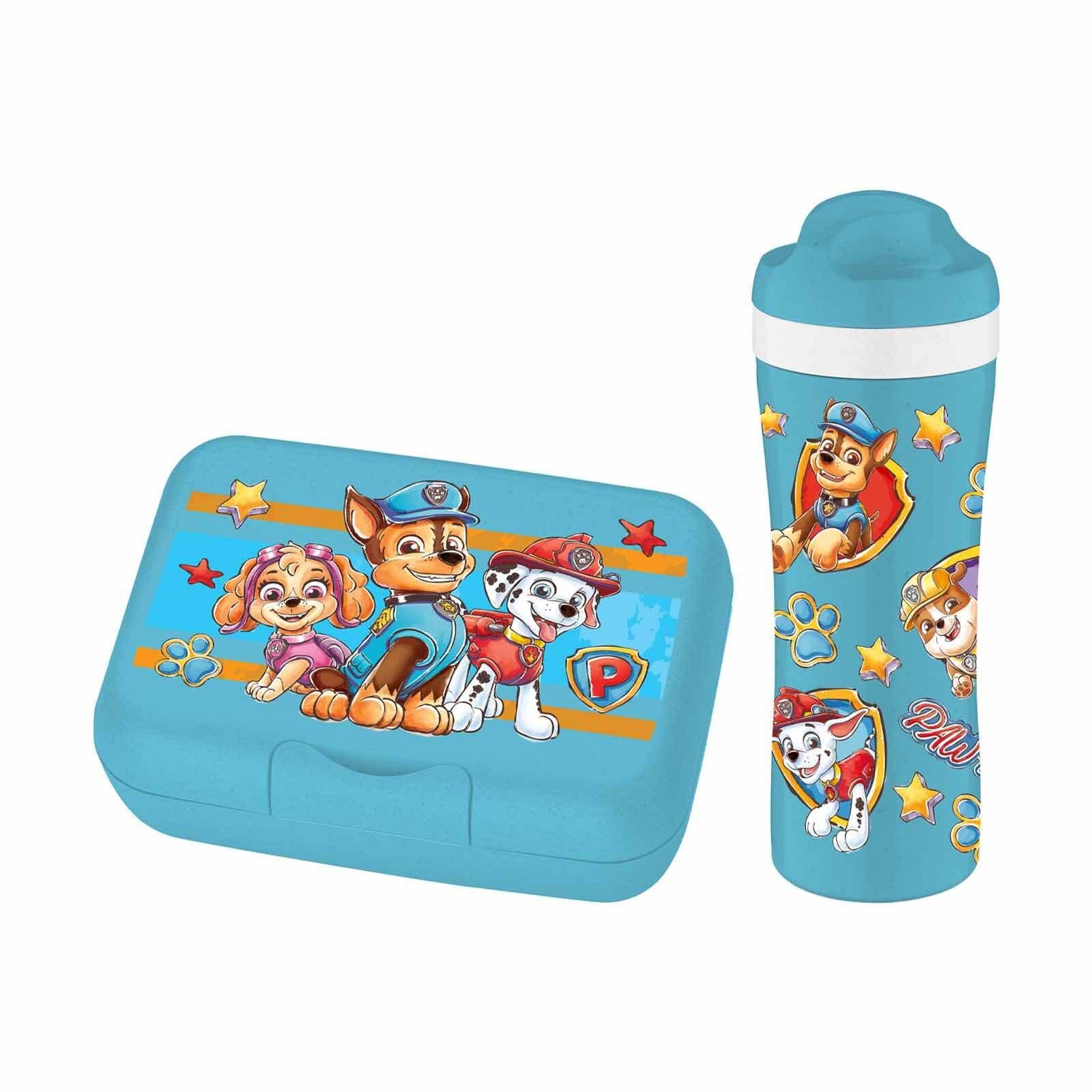 KOZIOL Lunchbox Lunchset 2er Set, Kunststoff, (2-tlg), Spülmaschinengeeignet Paw Patrol organic blue