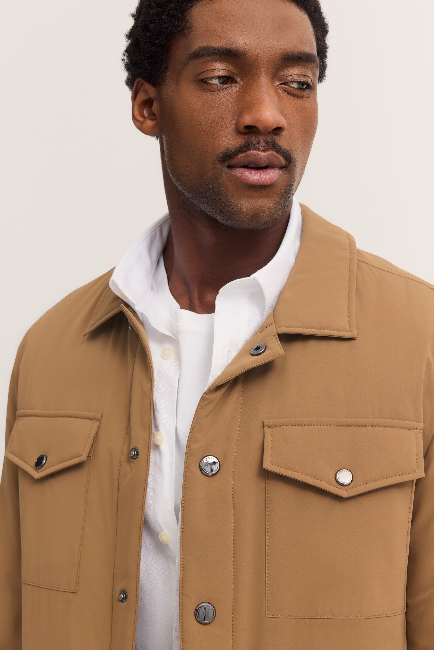 bugatti Kurzjacke Regular Fit mit Flexcity Stretch & Druckknöpfen