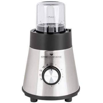 KeMar Kitchenware Standmixer KSB-170, 1000 W, Glasbehälter, 2Go Trinkbecher, 50 ml Grinder, abschraubbare Klinge