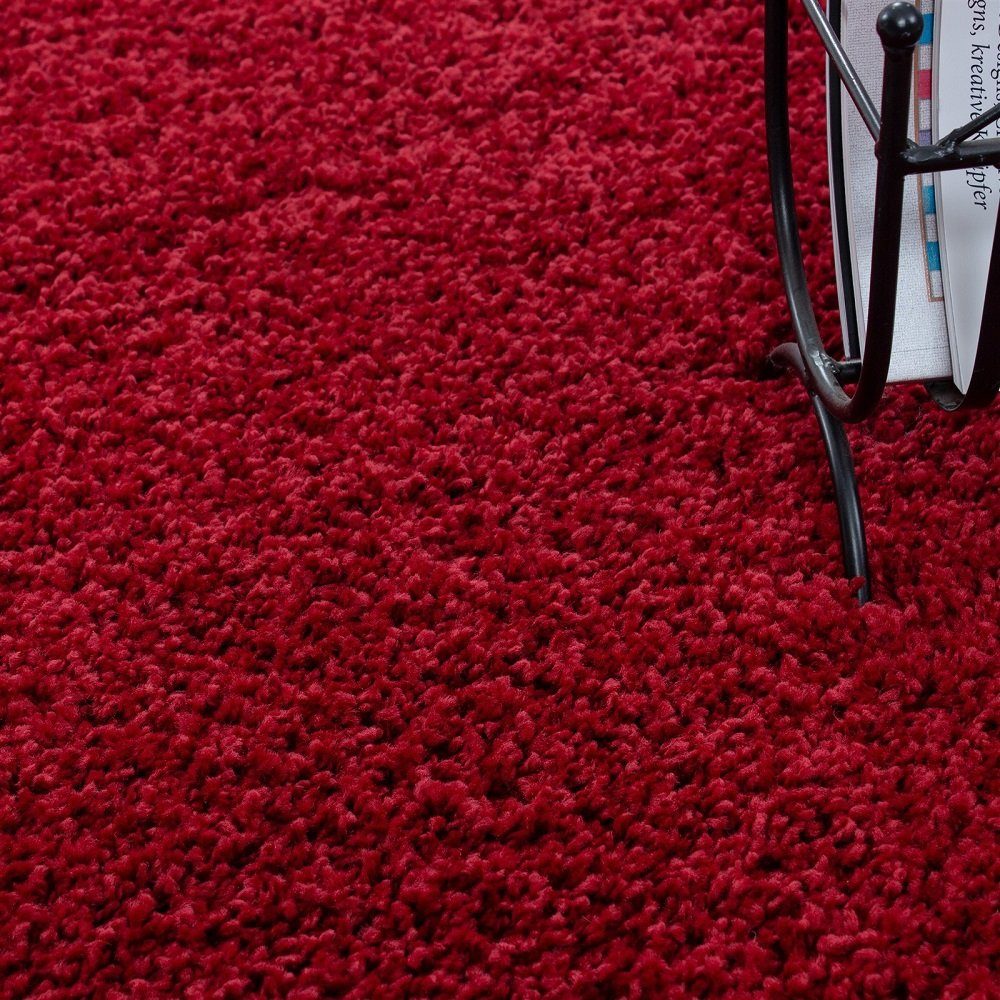 Teppich Rot 30 Giantore, mm mm, Höhe: Hochflor-Läufer Giantore Florhöhe 30 rechteck, modern,