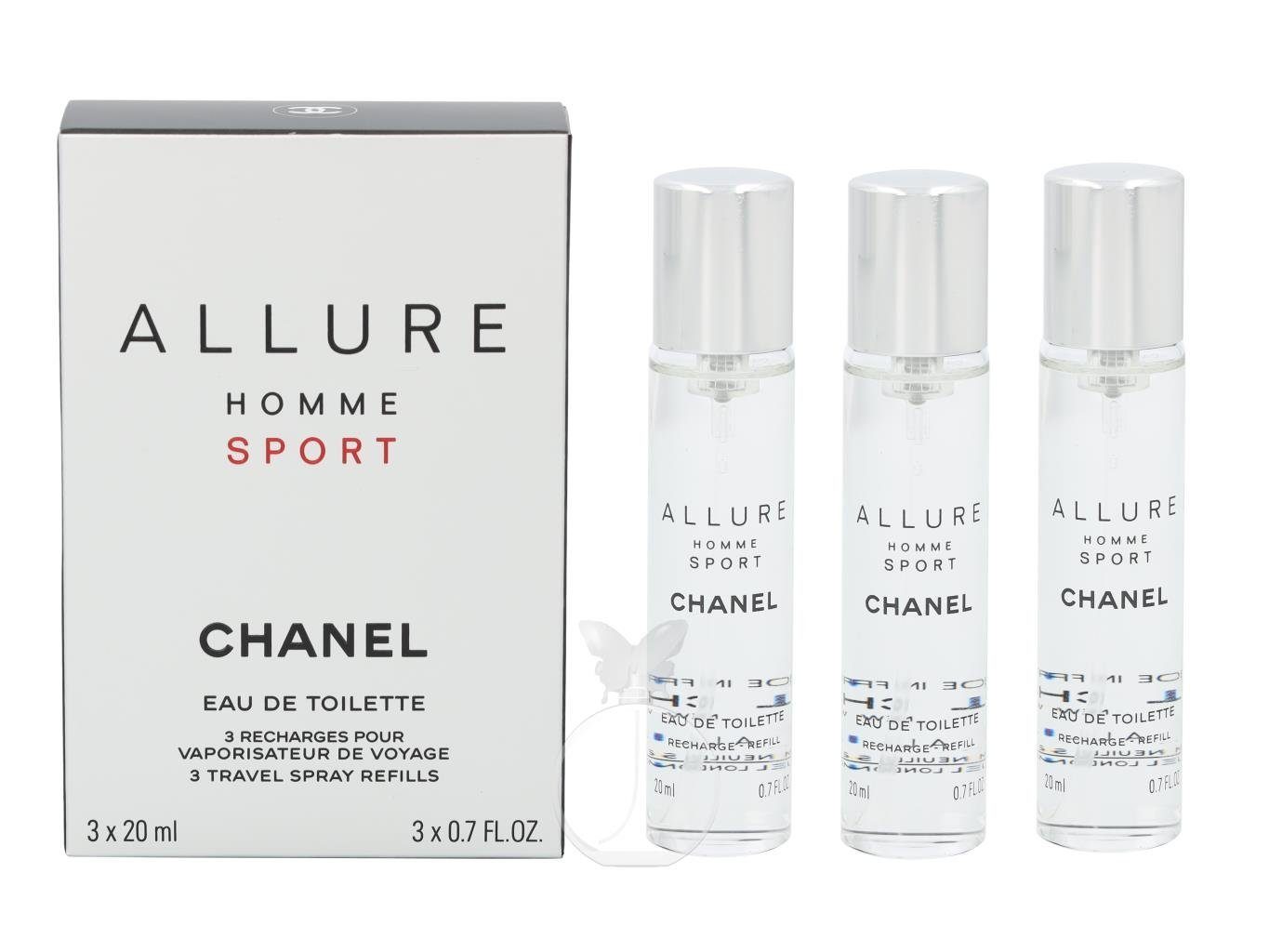 Toilette Zerstäuber, Allure Chanel and ml Twist 3 de CHANEL 20 Sport Eau x Spray 1-tlg. Homme ohne