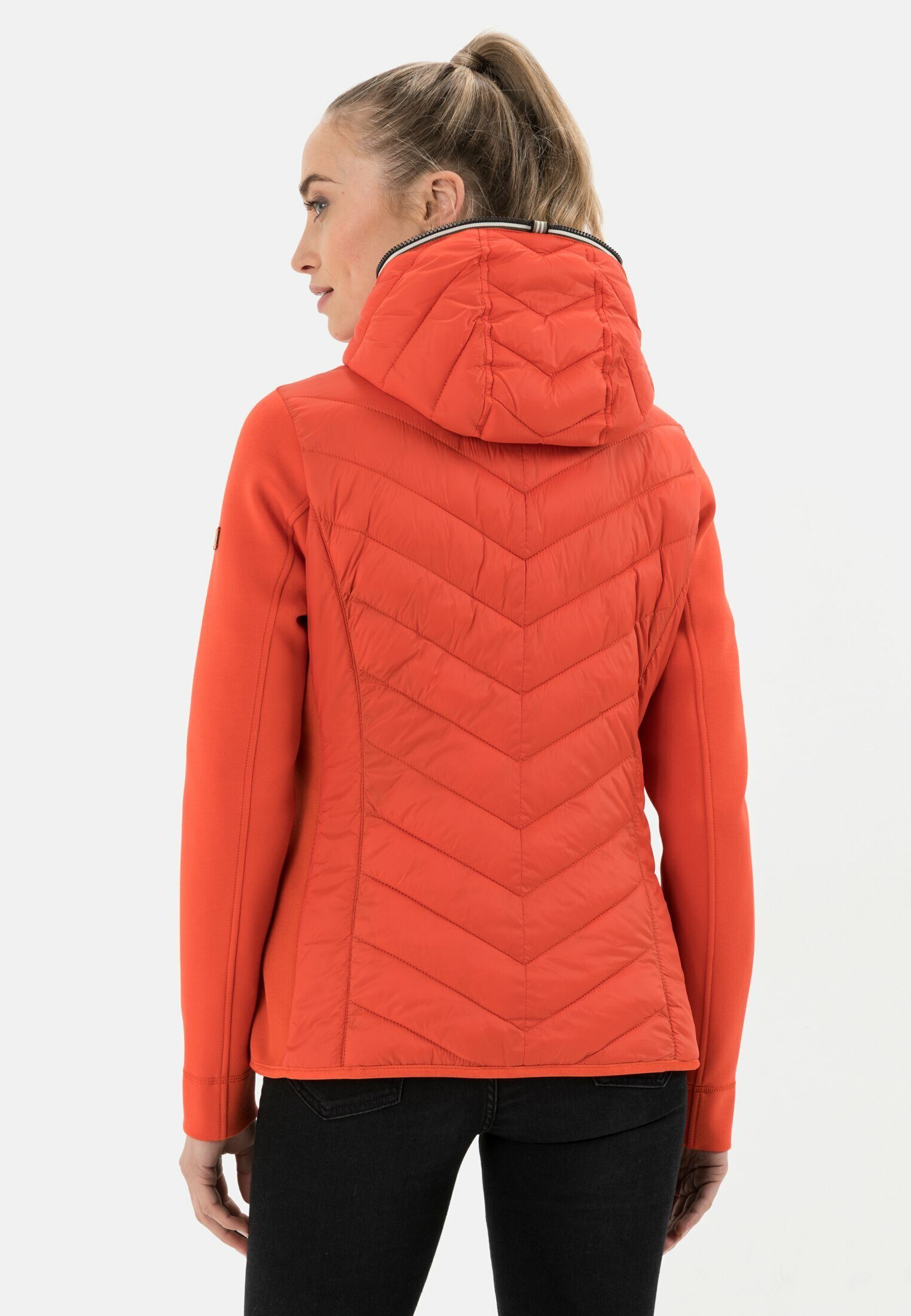 recyceltem active Materialmix Rot aus Funktionsjacke camel