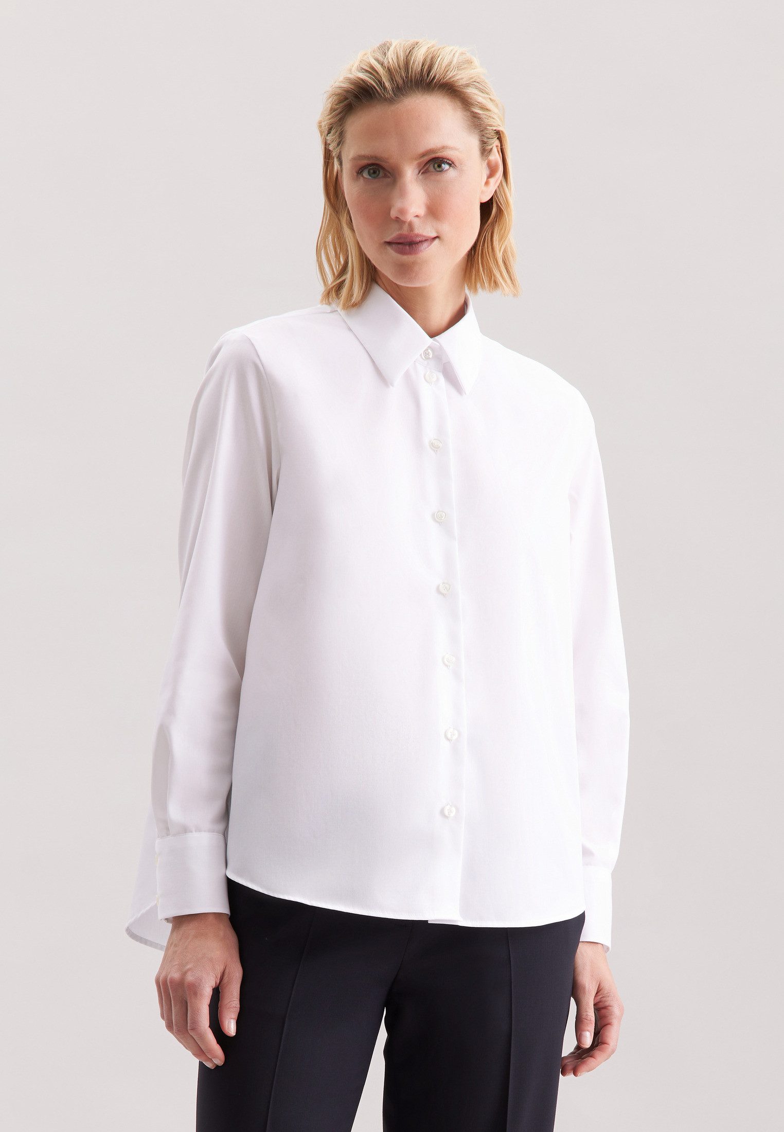 seidensticker Hemdbluse 1/1 Kragen Uni günstig online kaufen