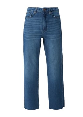 s.Oliver 7/8-Jeans Regular: Jeans mit ausgefranstem Saum Waschung