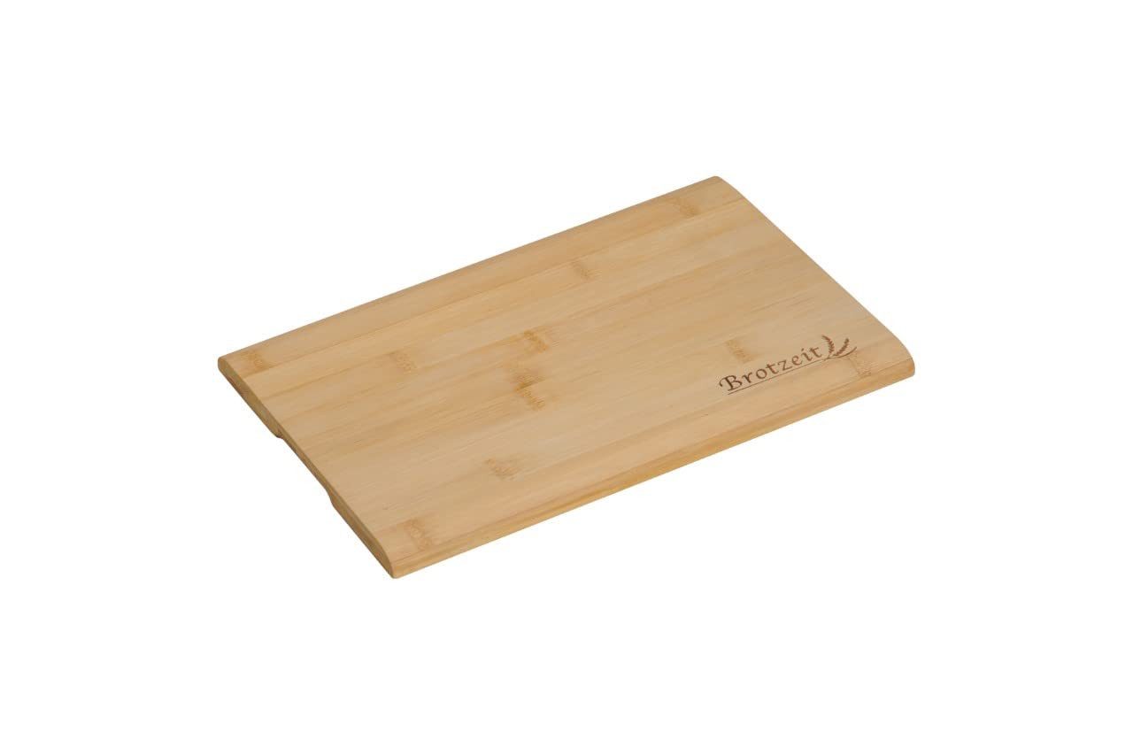 Kesper Frühstücksbrett 5er Set Brotzeitbrett 32 x 21 cm aus Bambus für Frühstück und Brotzeit, Bambus, Extra groß mit Einbrand, vielseitig als Schneidbrett nutzbar