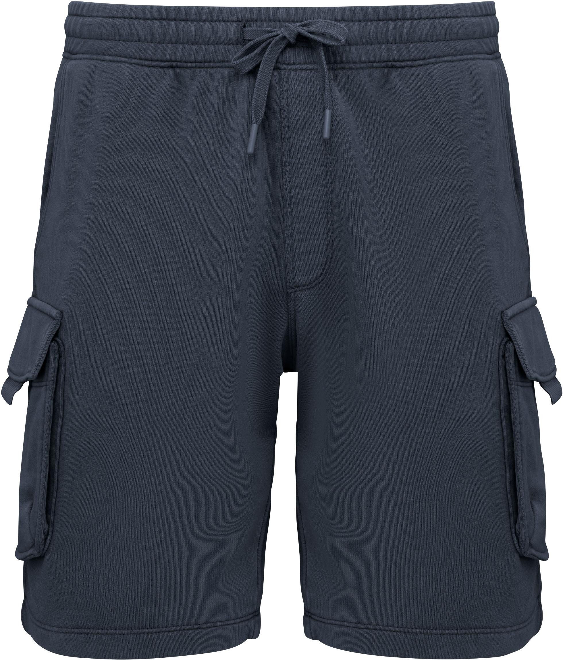 Shorts Umweltfreundliche ausgewaschene French Terry Cargo-Shorts