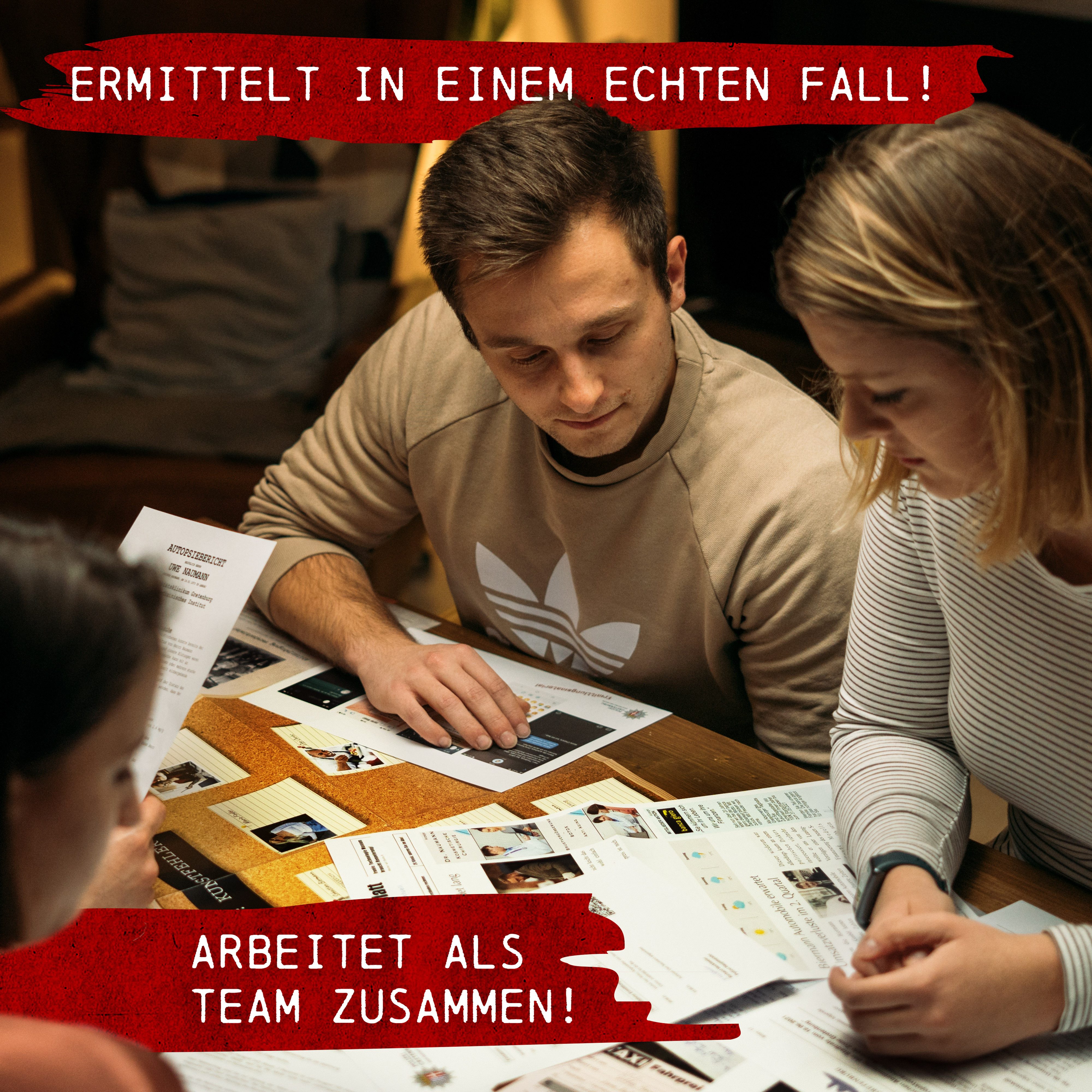 CRIMECASES Spiel Tatort Tonstudio, Mordfall lösen Spiel, Krimispiele für Erwachsene, 1-6 Personen, Escape Spiel für Zuhause