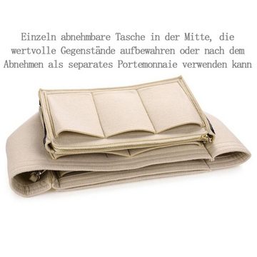 Houhence Handtasche Handtaschen Organizer für Frauen, Taschenorganizer, Praktisches Design mit mehreren Fächern