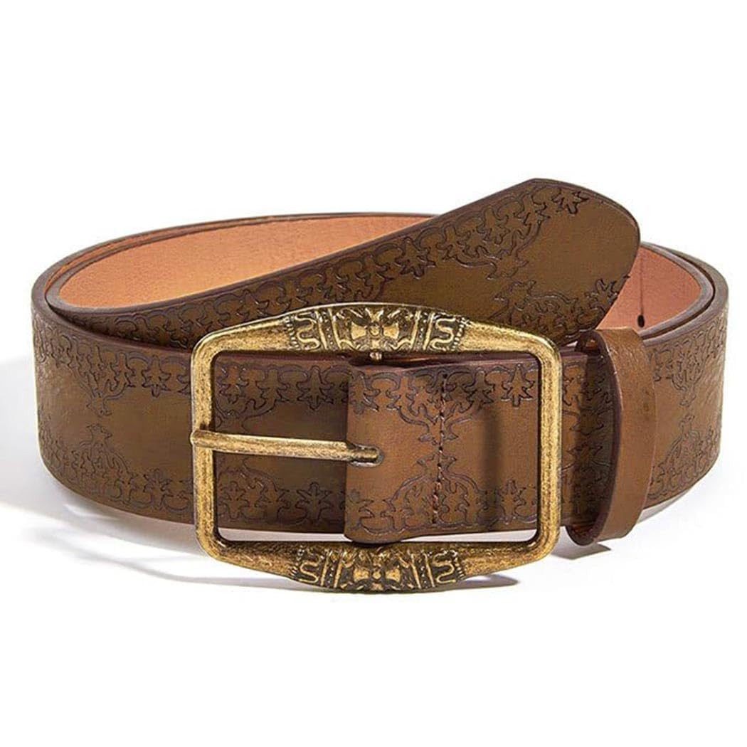Zaewry Taillengürtel Damen-Western-Taillengürtel, Vintage-Jeansgürtel im Cowboy-Stil goldener Schnalle, geeignet zum Kombinieren mit Jeans, Hosen