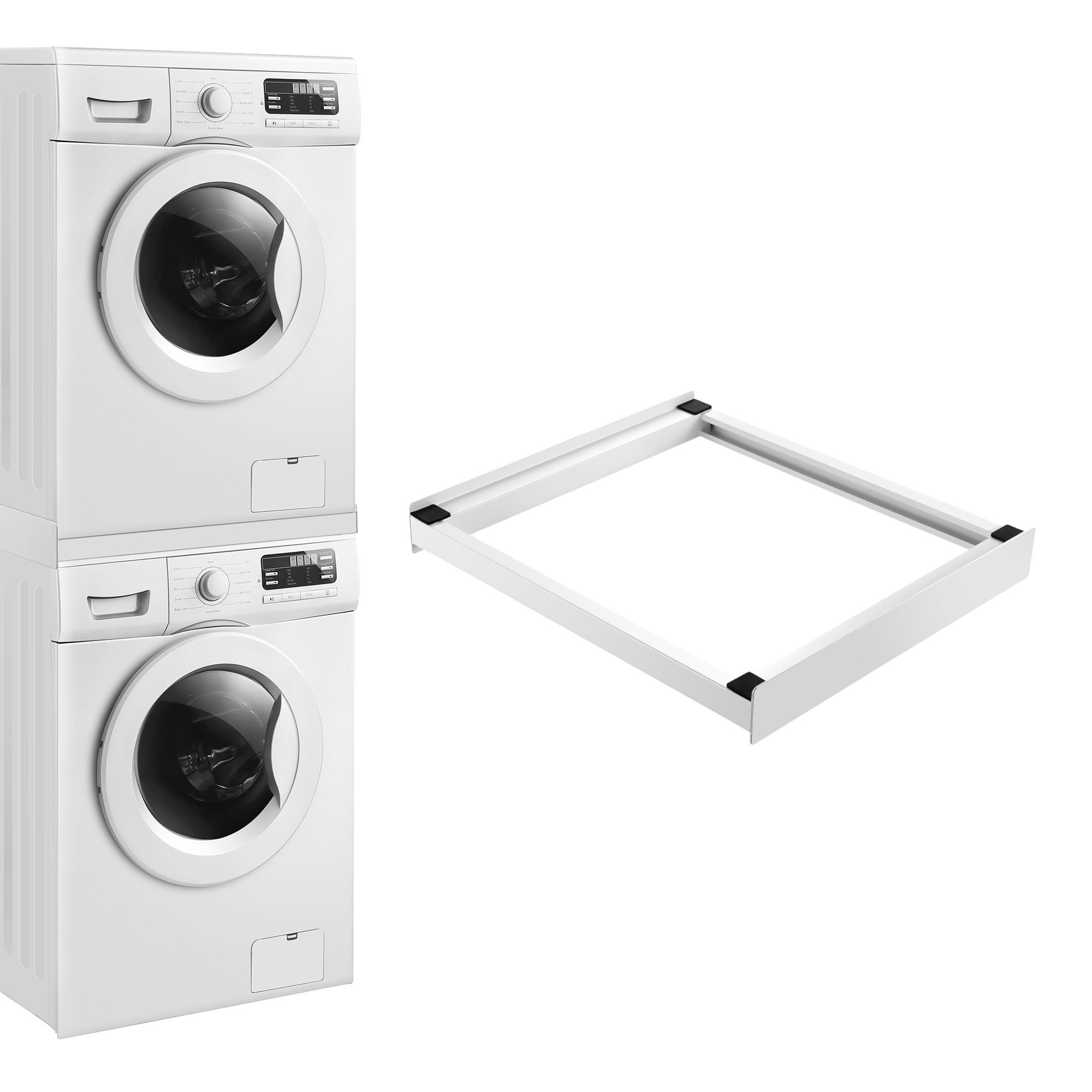 en.casa Zwischenbaurahmen, Verbindungsrahmen für Waschmaschine/Trockner günstig online kaufen