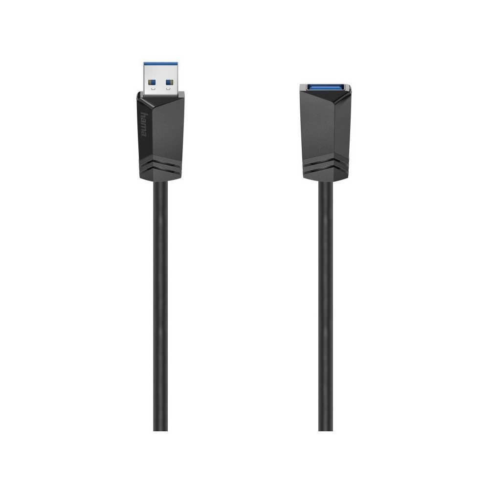 Hama USB-3.0 Verlängerungskabel 1,5m schwarz Adapter