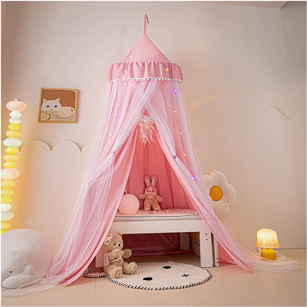 Jibenhome Moskitonetz Doppelschicht Moskitonetz, Bett Baldachin, Lichtblock günstig online kaufen